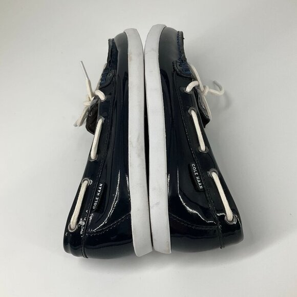 Cole Haan Womens Nantucket Camp Moc Slip On Lace Navy Blue W05747 Size 8B - Picture 6 of 10